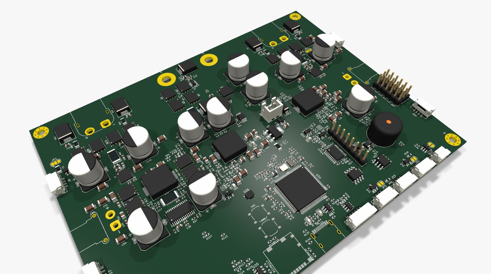 ADALINE Motion 30D circuit board with integrated motor drivers, power electronics and connectors